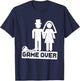 Groom Gifts Bachelor Party Groom Ball Chain Wedding T-Shirt - T-Shirt | Navy