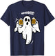 Booze Boo Ghost Drinking Beer Costume Easy Halloween Gifts T-Shirt - T-Shirt | Navy
