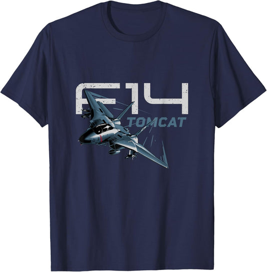F-14 Fighter Airplane T-Shirt - T-Shirt | Navy
