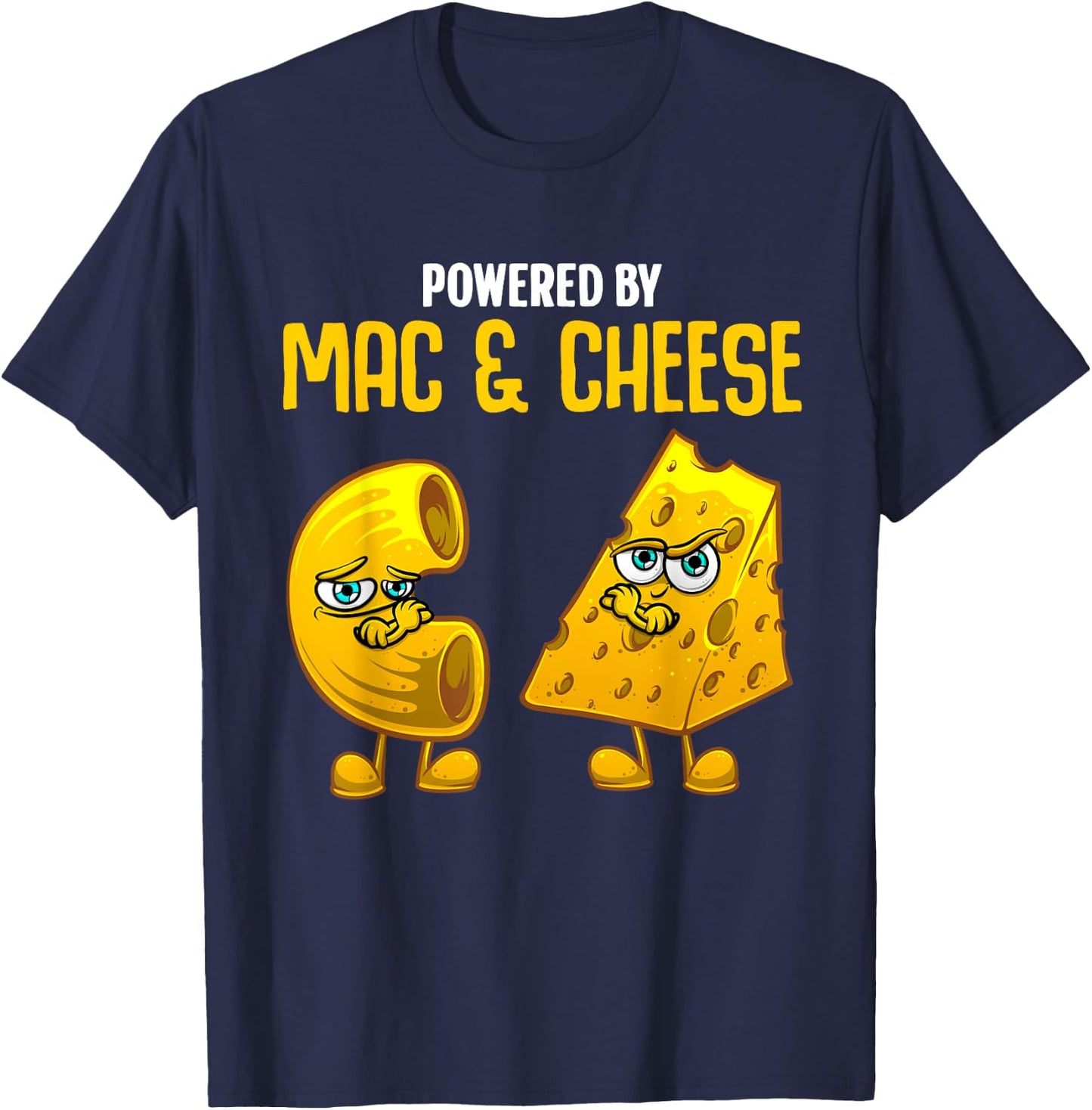 Funny Mac And Cheese Gift Kids Men Women Macaroni Cheese T-Shirt - T-Shirt | Navy