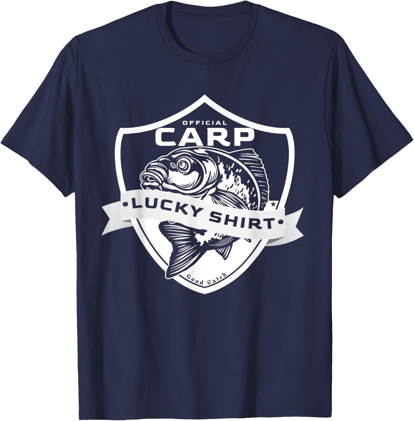 Carp Lucky Shirt Funny Fishing Accessories to Carp Fishing T-Shirt - T-Shirt | Navy