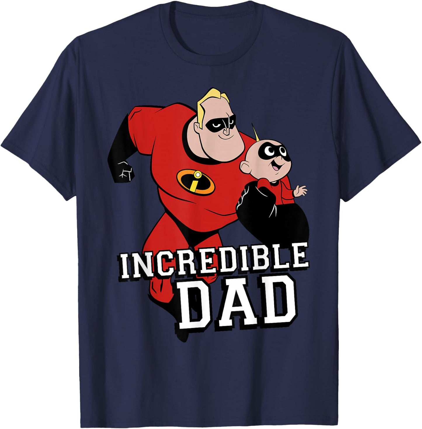 Disney Pixar Incredibles 2 Dad and Jack Jack Graphic T-Shirt - T-Shirt | Navy