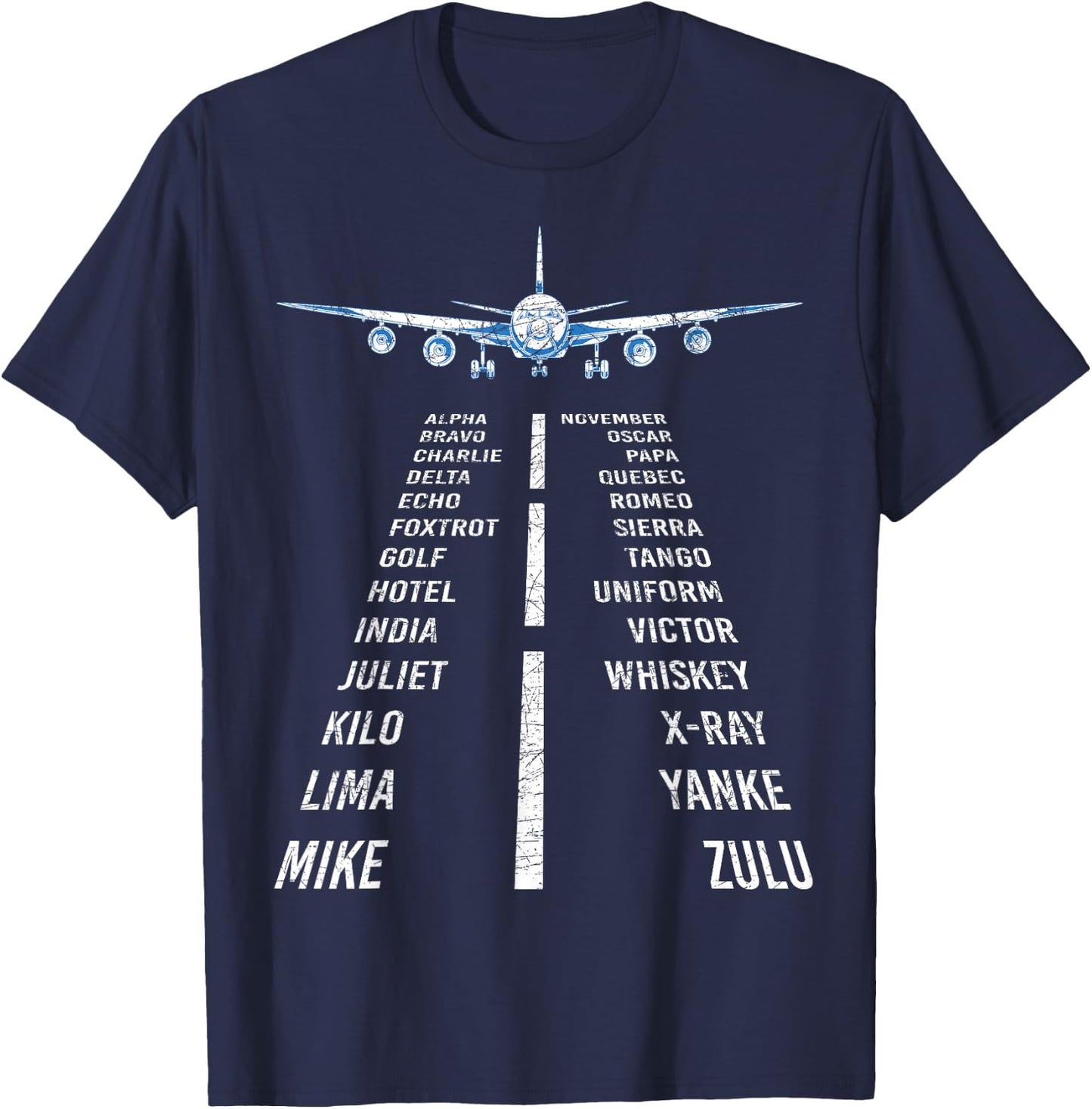 Flying Airplane Plane Aviation Aircraft Flight Copilot Pilot T-Shirt - T-Shirt | Navy