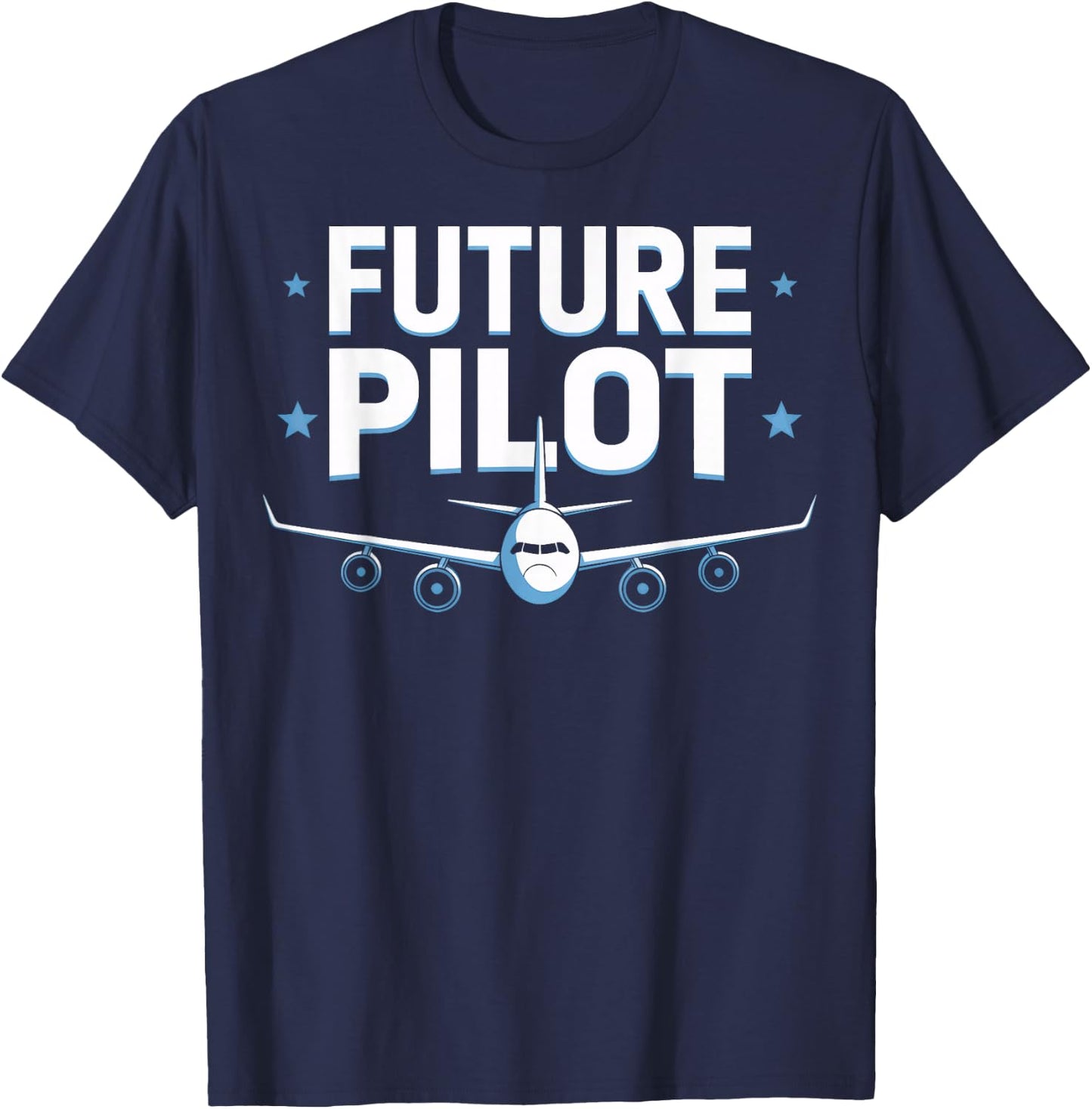 Future Pilot Aviation Lover Youth Boys T-Shirt - T-Shirt | Navy