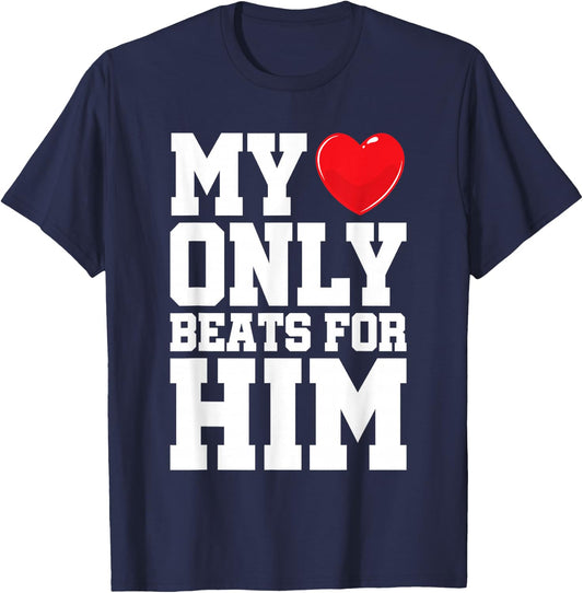 Matching His & Hers Shirt Couples Him & Her T-Shirt - T-Shirt | Navy