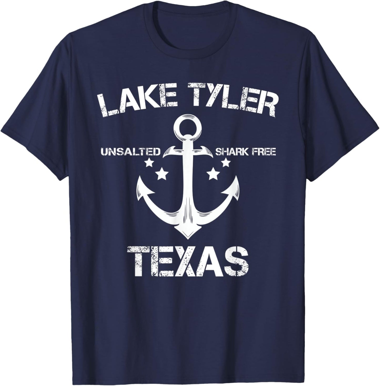 LAKE TYLER TEXAS Funny Fishing Camping Summer Gift Women Kids T-Shirt - T-Shirt | Navy