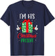 Funny Matching Couples Christmas His and Hers T-Shirt - T-Shirt | Navy