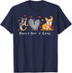 Peace Love Corgi Funny Corgi Dog Lover Pumpkin Fall Season Men Women T-Shirt - T-Shirt | Navy