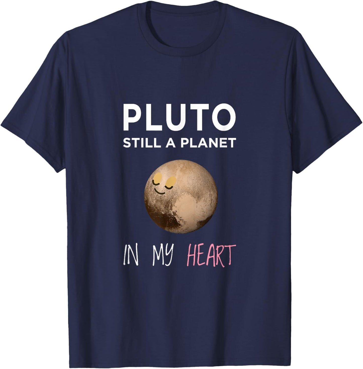 Pluto Still Planet In My Heart Astronomer Kids T-Shirt - T-Shirt | Navy