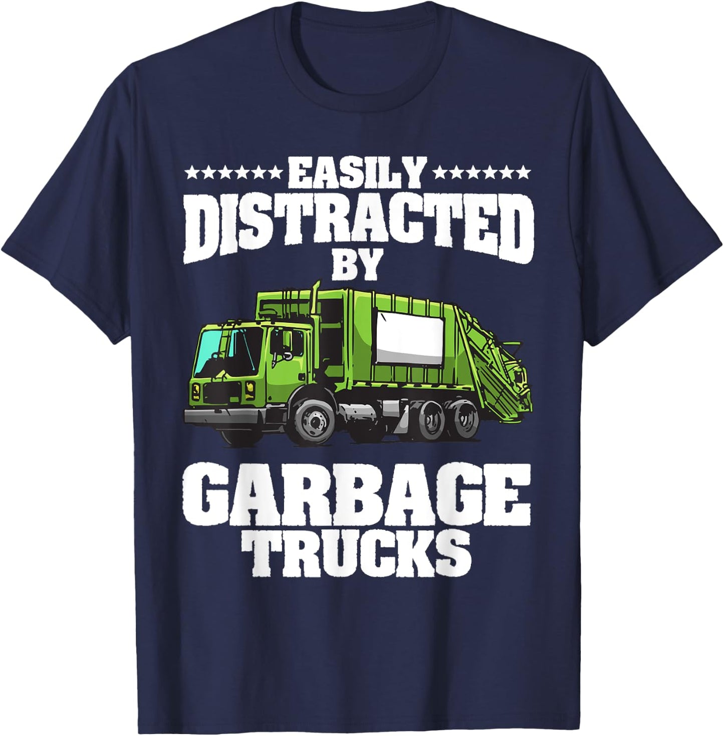 Funny Garbage Trucks Design Kids Men Women Trash Truck Lover T-Shirt - T-Shirt | Navy
