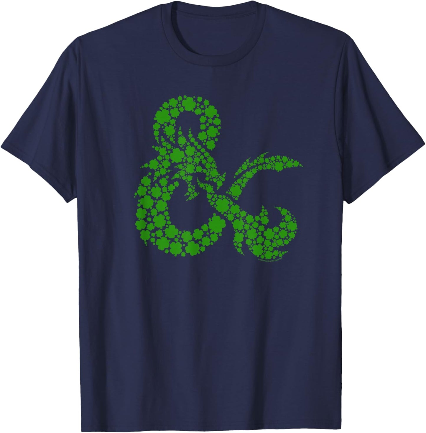 Dungeons & Dragons Lucky St. Patrick's Day Logo T-Shirt - T-Shirt | Navy