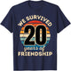 Celebrating 20 YEARS OF FRIENDSHIP Funny Group Matching T-Shirt - T-Shirt | Navy