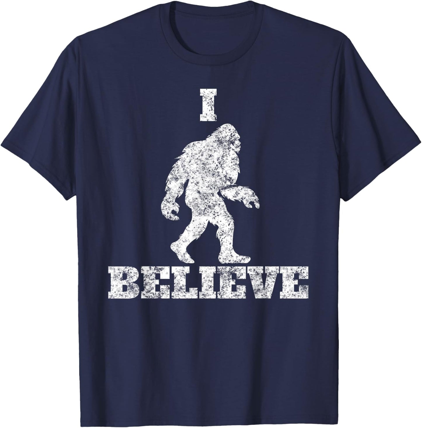 I Believe in Bigfoot Sasquatch Urban Legends Skunk Ape T-Shirt - T-Shirt | Navy