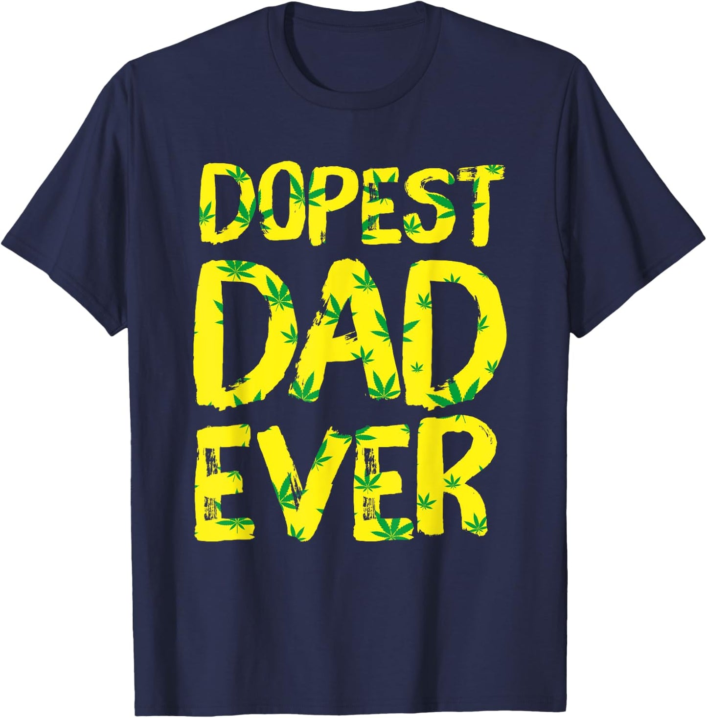 Retro Vintage Dopest Dad Ever Funny Father's Day T-Shirt - T-Shirt | Navy