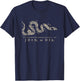 Vintage United States Ben Franklin 1754 Join or Die Snake T-Shirt - T-Shirt | Navy