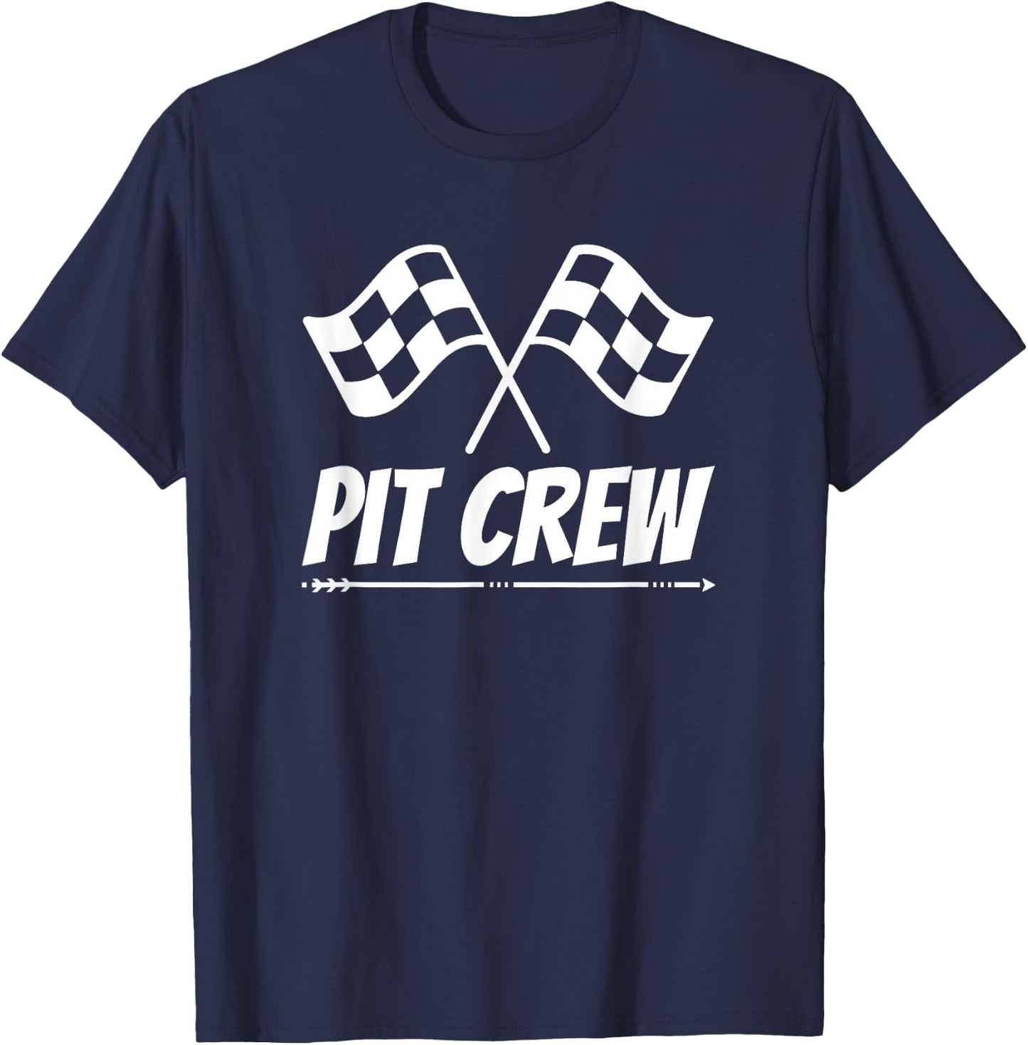 Funny Race Track Pit Crew Racing Mechanic Car Parties Small T-Shirt - T-Shirt | Navy