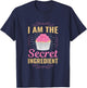 Fun I Am The Secret Ingredient Cupcake T-Shirt - T-Shirt | Navy