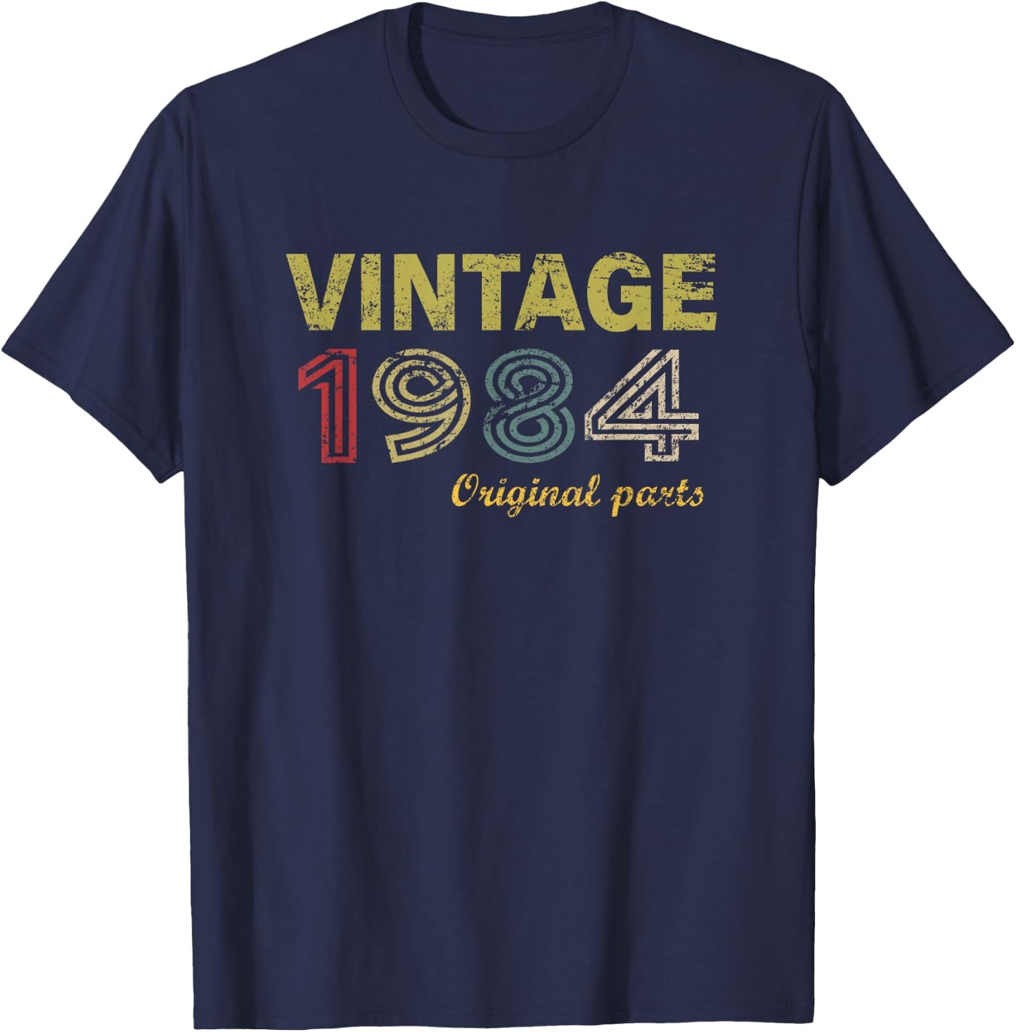 Vintage 1984 Cool 42 Year Old Bday 42nd Birthday Men Women T-Shirt - T-Shirt | Navy