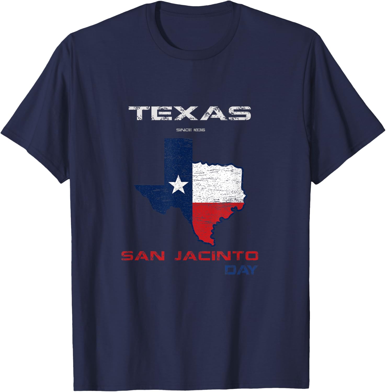 TEXAS San Jacinto Day Pride Texans Novelty San Jacinto T-Shirt - T-Shirt | Navy