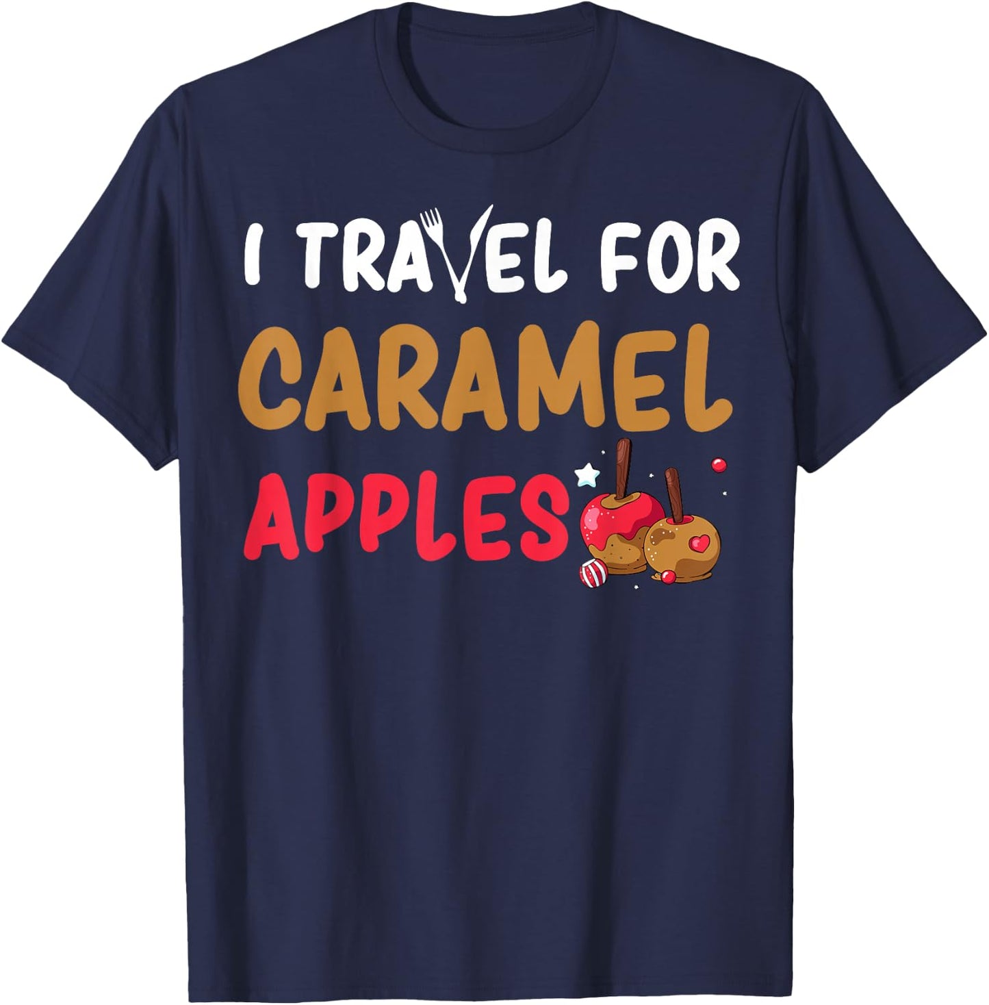 Caramel Apple Apparel - Great Funny Apples Lover Design T-Shirt - T-Shirt | Navy