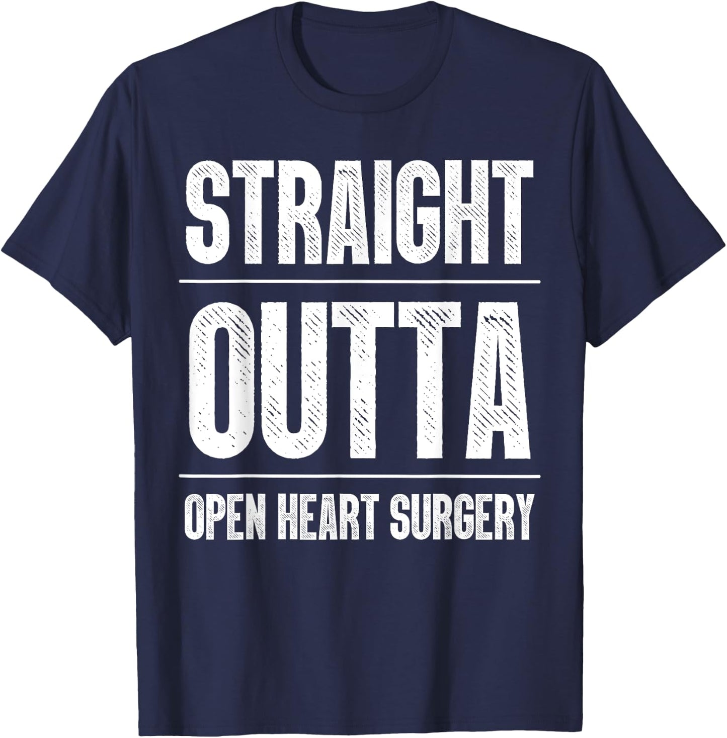 Cool Open Heart Surgery Art Men Women Bypass Post Surgery T-Shirt - T-Shirt | Navy