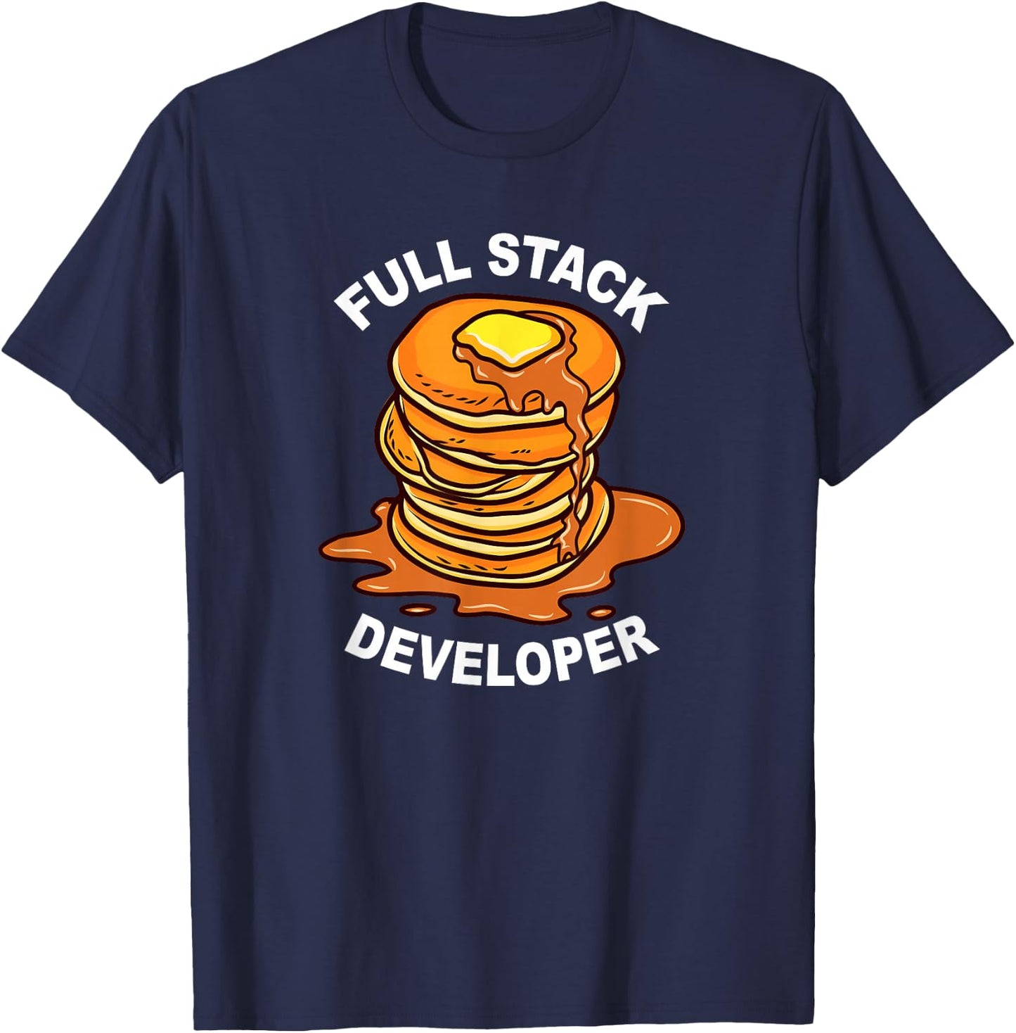 Full Stack Developer - Funny Nerdy Programmer Coding Geek T-Shirt - T-Shirt | Navy