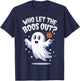 Funny Halloween Spooky Season Cute Pun Who Let The Boos Out T-Shirt - T-Shirt | Navy