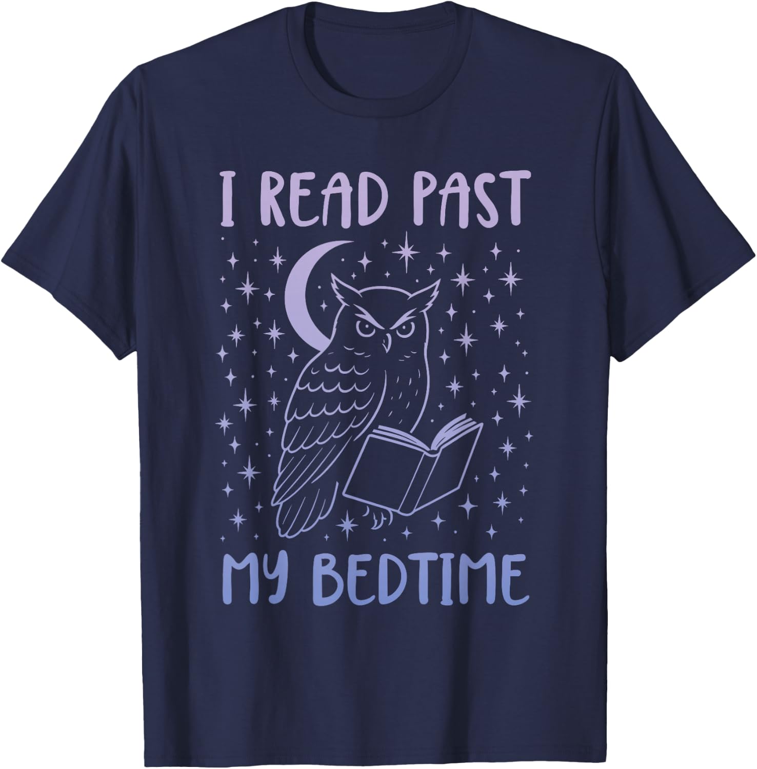 I Read Past My Bedtime T-Shirt - T-Shirt | Navy