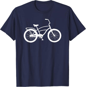 Cruiser bicycle Shirt Bicycle Rider Biking Gift T-Shirt - T-Shirt | Navy