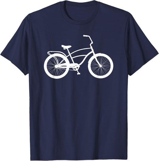 Cruiser bicycle Shirt Bicycle Rider Biking Gift T-Shirt - T-Shirt | Navy