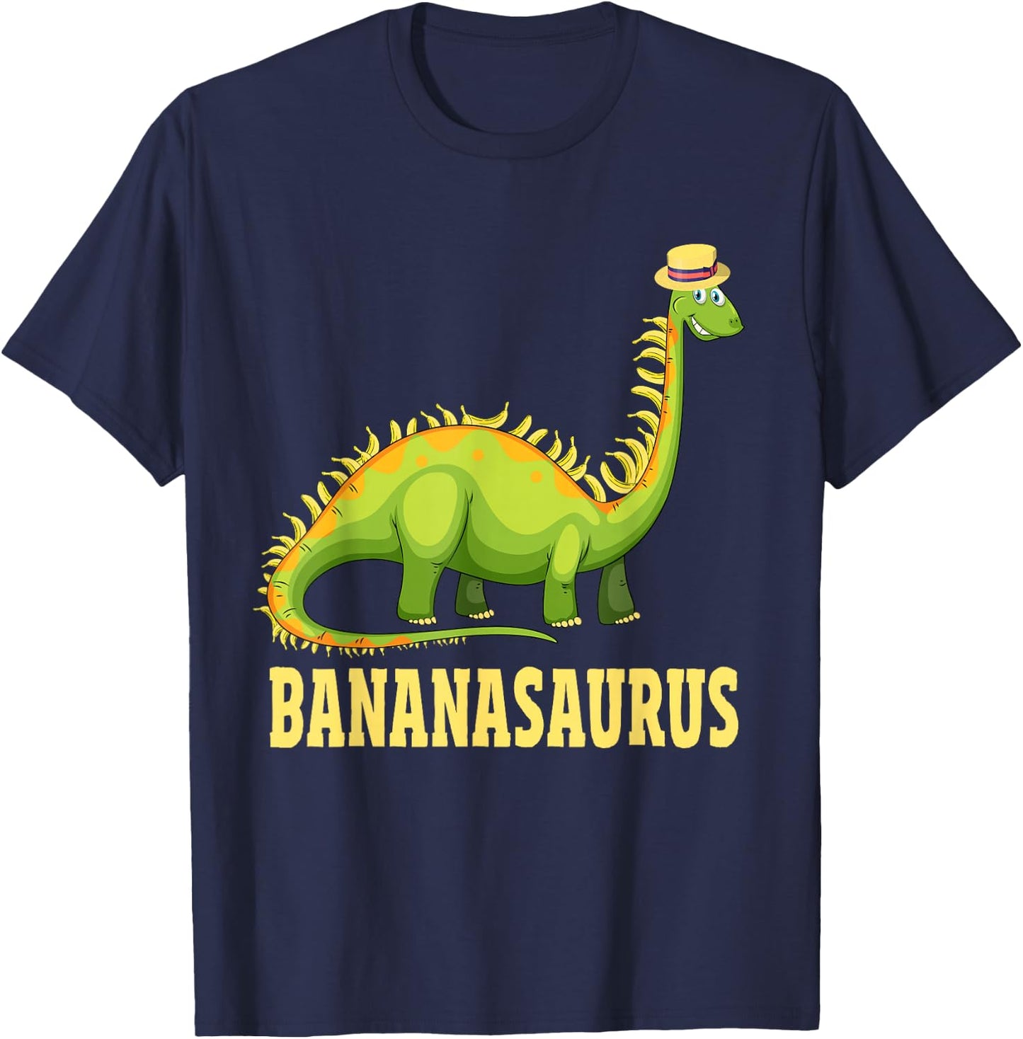 Funny Bananasaurus Apparel Dinos Banana Dinosaur T-Shirt - T-Shirt | Navy