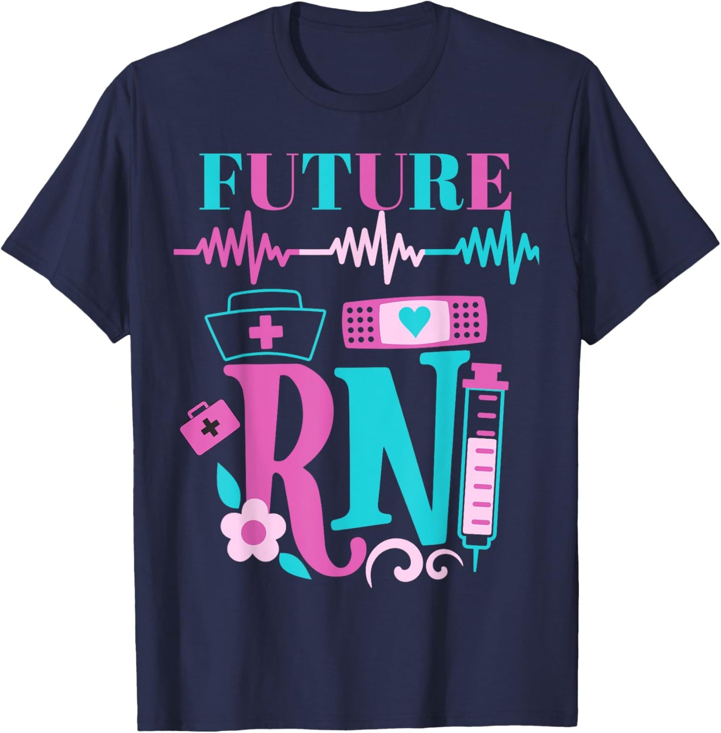 Fun Future Nurse Rn Assistant Practical Registered Assistant T-Shirt - T-Shirt | Navy