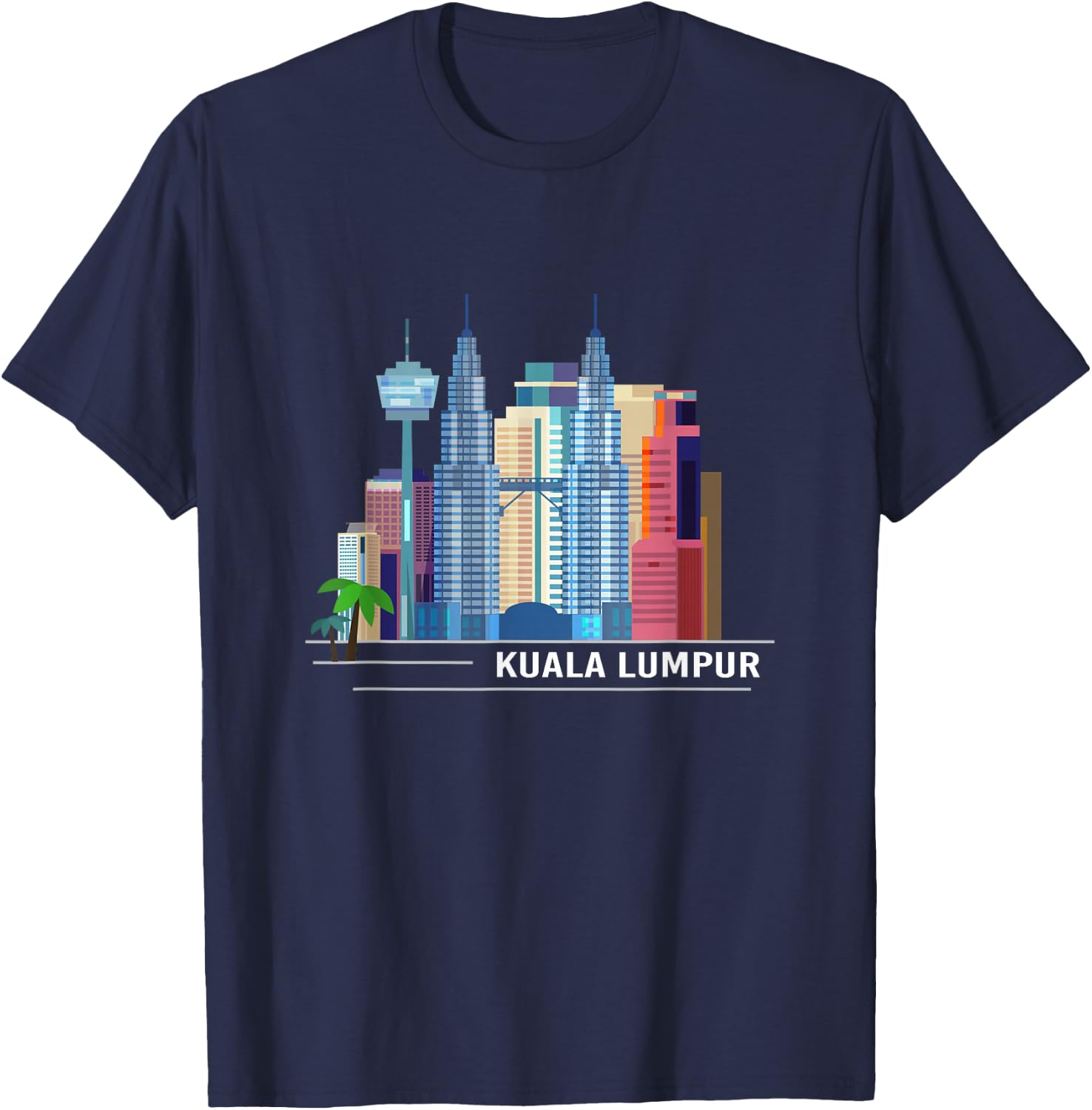 Kuala Lumpur Malaysian Gift Malaysia T-Shirt - T-Shirt | Navy