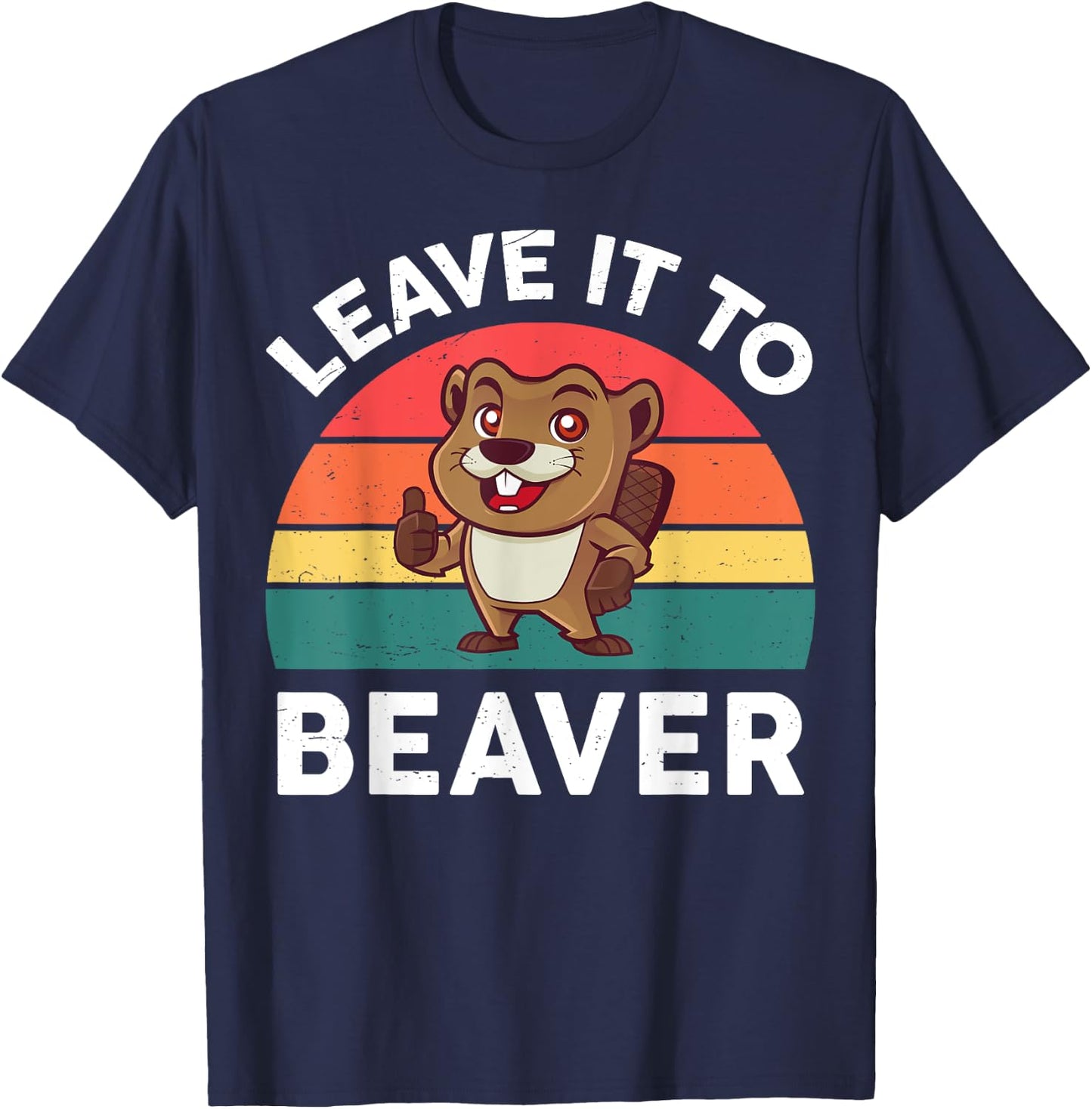 Leave It To Beaver Shirt Men Women Kids Funny Rodent T-Shirt - T-Shirt | Navy