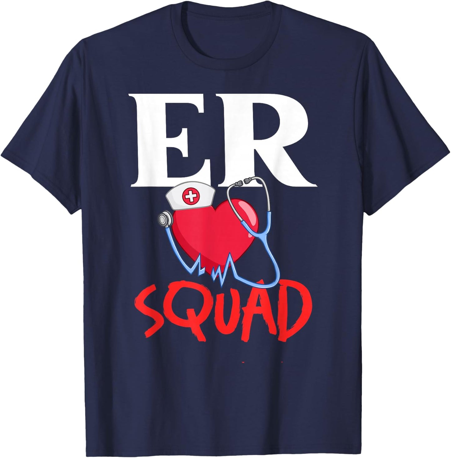 Emergency Room Technician ER Nurse Hospital Department T-Shirt - T-Shirt | Navy