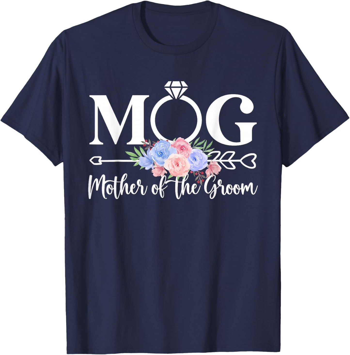 MOG Mother Of The Groom Mom Proud Mama Of The Groom T-Shirt - T-Shirt | Navy