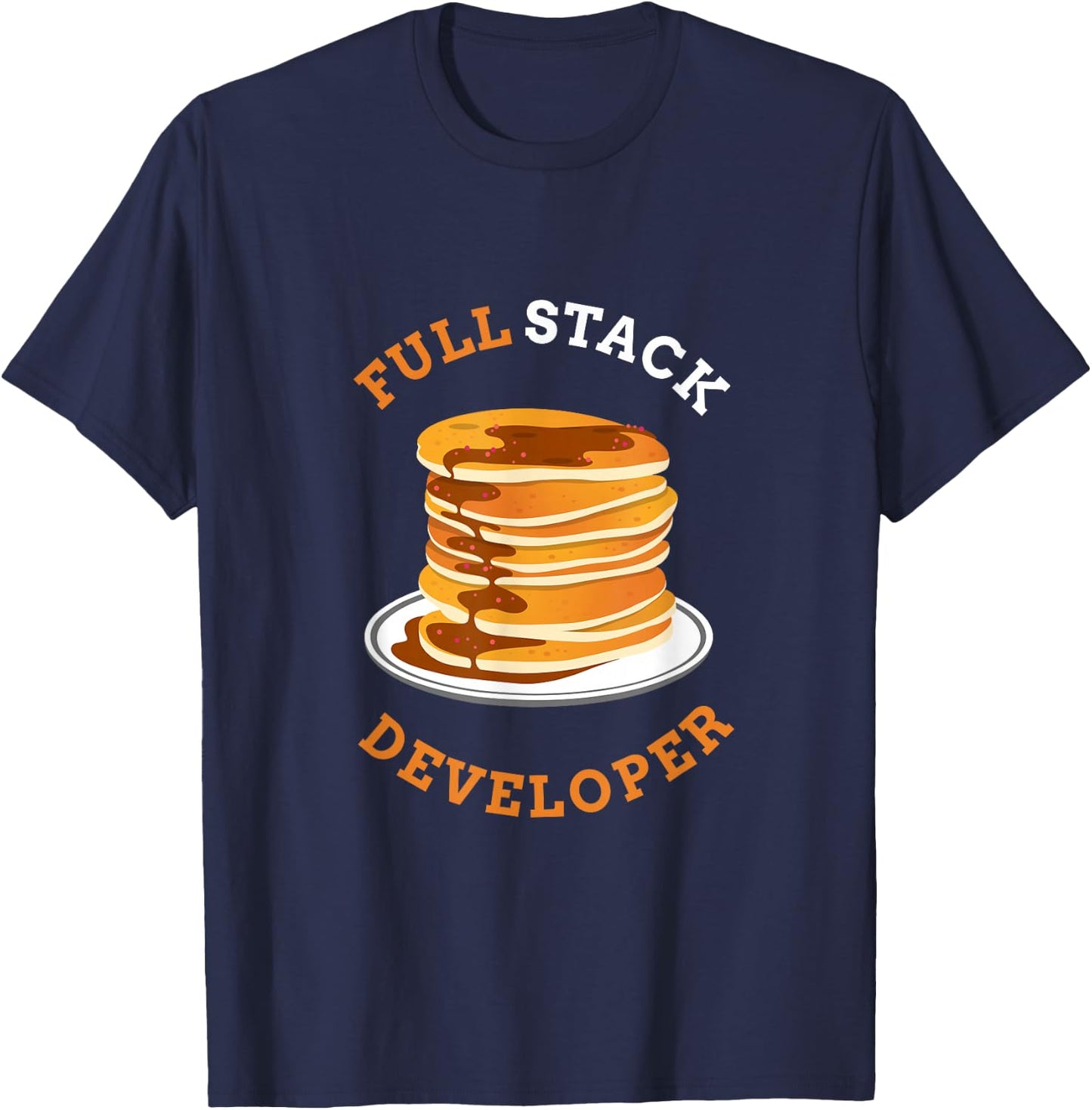 Programmer Coding Full Stack Developer T-Shirt - T-Shirt | Navy