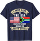 South Africa American Flag USA South African Roots T-Shirt - T-Shirt | Navy