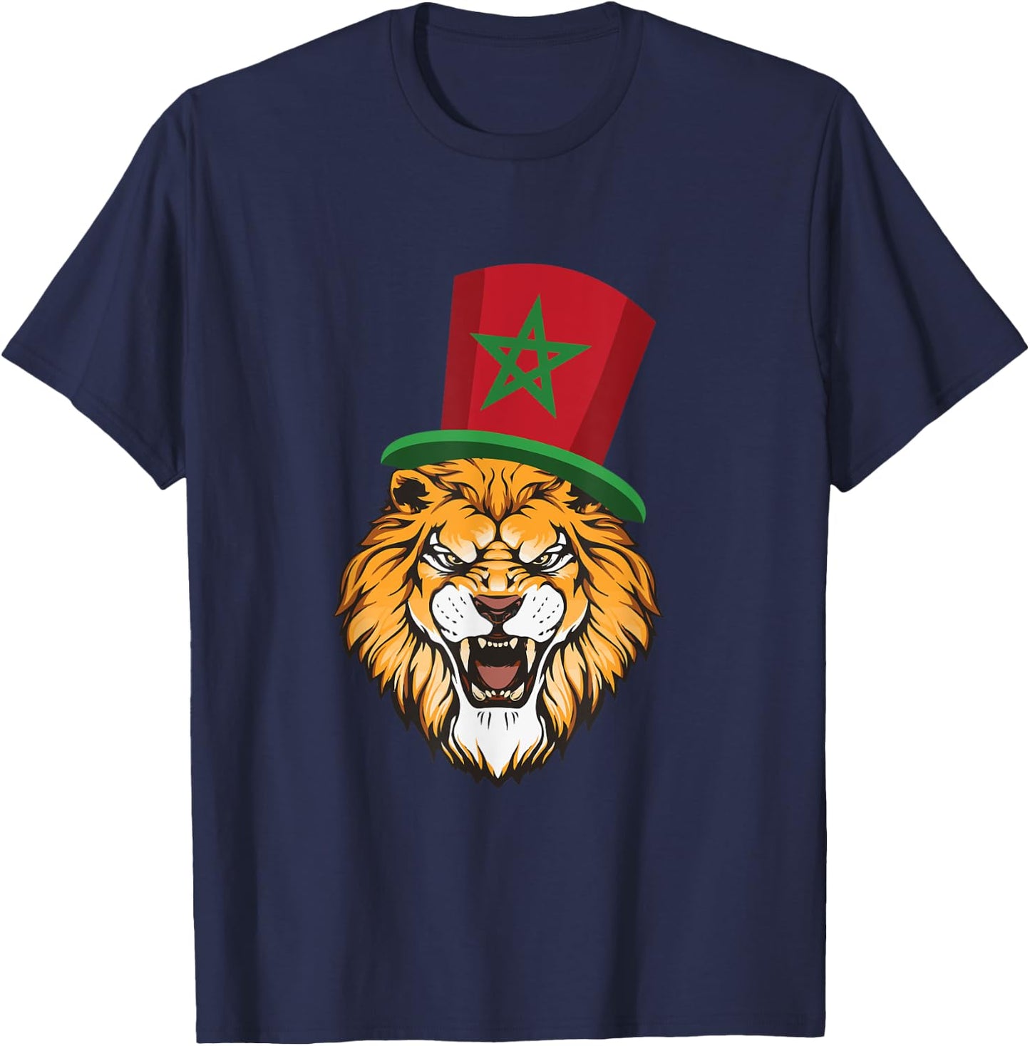Morocco Flag Moroccan Soccer Supporter women kids T-Shirt - T-Shirt | Navy