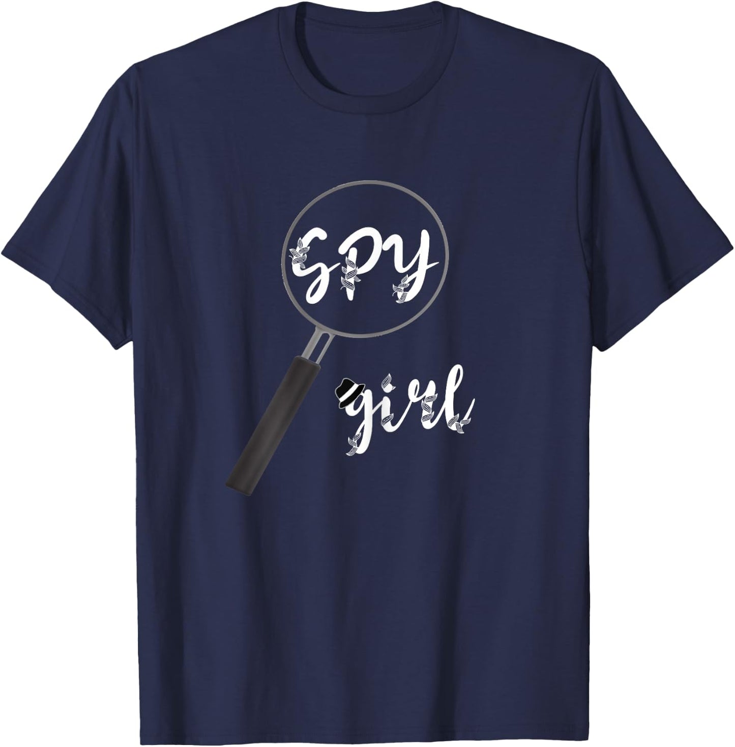 Spy Girl Espionage True Crime Private Spying Detective T-Shirt - T-Shirt | Navy