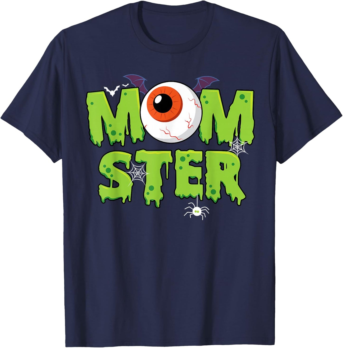 Retro Mom Momster Mother Halloween Costume Family matching T-Shirt - T-Shirt | Navy
