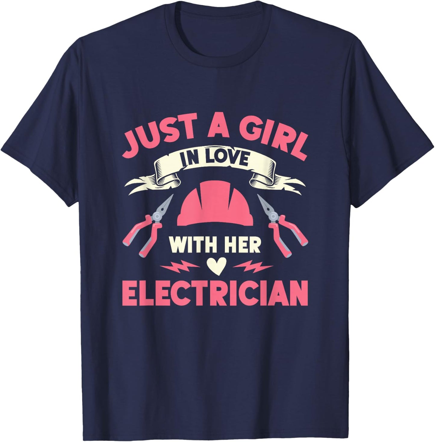 Electrician Gifts & Funny Electrical Design T-Shirt - T-Shirt | Navy
