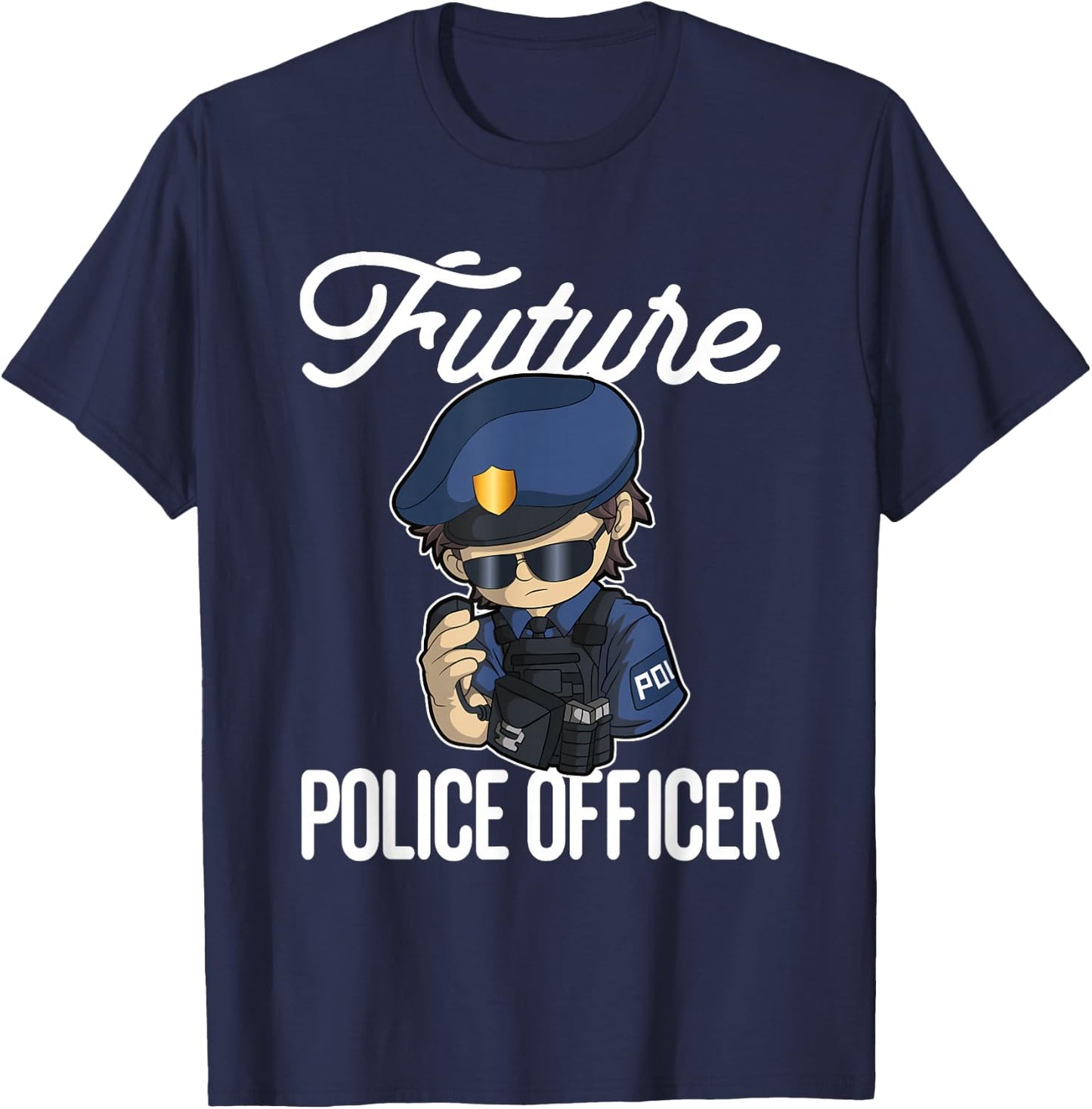 Future Police Officer Boy T-Shirt - T-Shirt | Navy