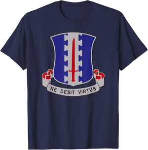 101st Airborne - 187th Regiment DUI - Rakkasans Crest T-Shirt - T-Shirt | Navy