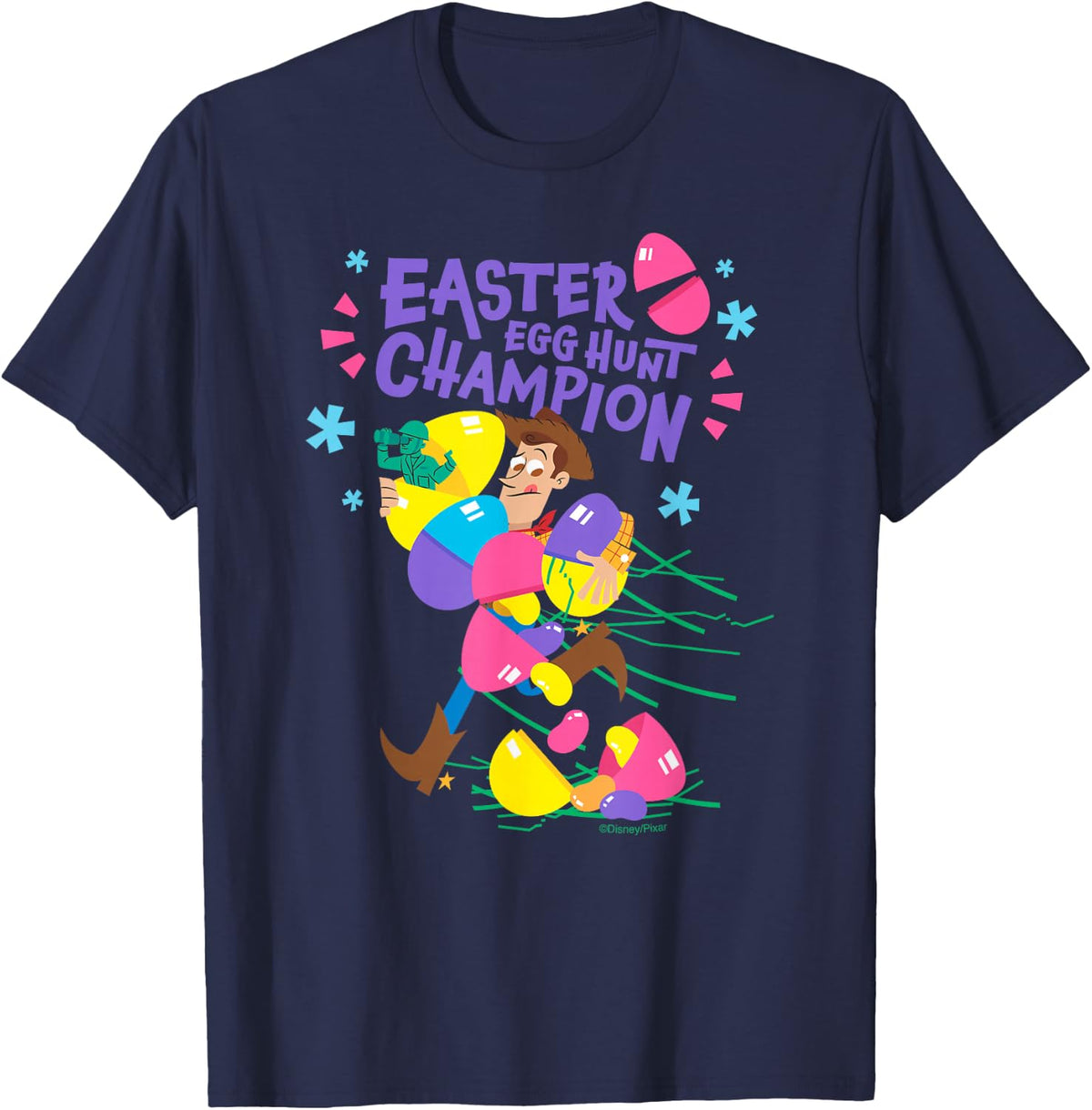 Disney and Pixar's Toy Story Woody Easter Egg Hunt T-Shirt - T-Shirt | Navy