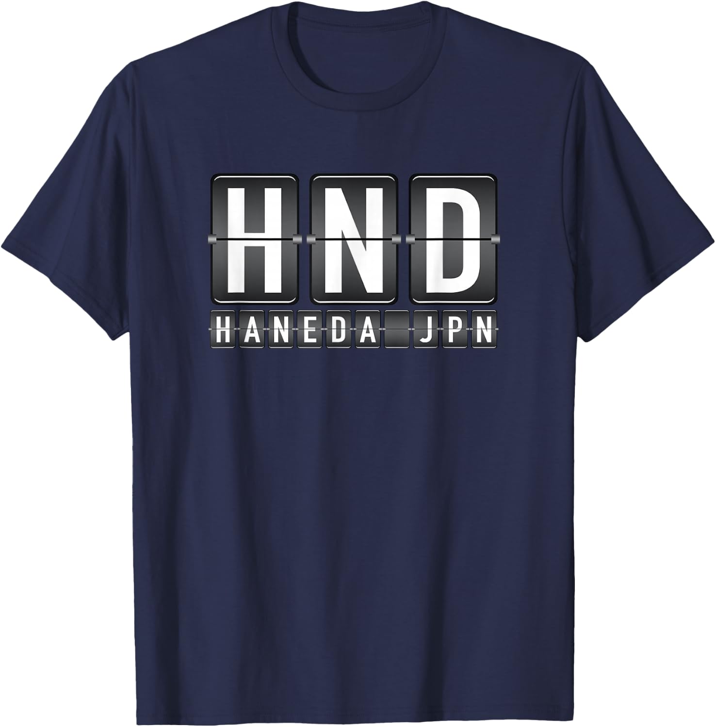 HND Haneda Airport Tokyo Japan Aviation Fan T-Shirt - T-Shirt | Navy