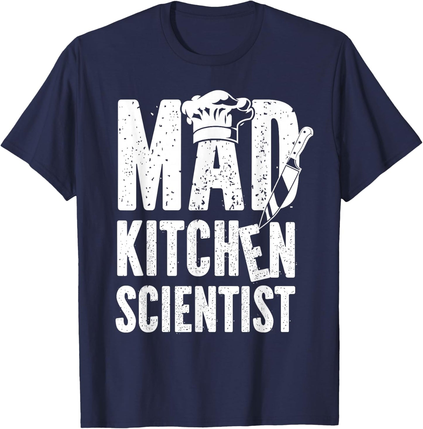 Cooking Cook Kitchen Chef Mad Kitchen Scientist T-Shirt - T-Shirt | Navy