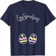 Easter Pregnant Shirt - EggSpecting Twins T-Shirt - T-Shirt | Navy