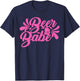 Funny Beer Babe Letter Print Drinking Booze Lover T-Shirt - T-Shirt | Navy