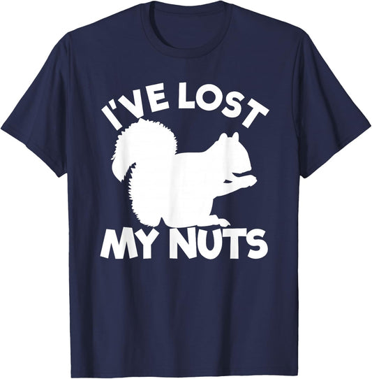 I've Lost My Nuts Squirrel Funny Men's Vasectomy Gift T-Shirt - T-Shirt | Navy